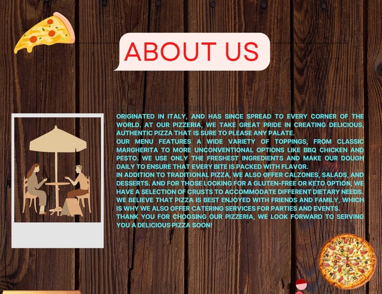 About page for my favourite food – screenshot 1