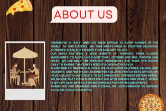 About page for my favourite food