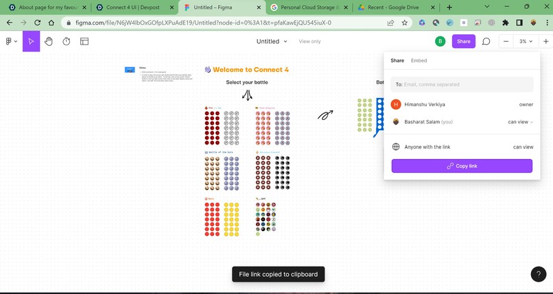 connect 4 ui – screenshot 1
