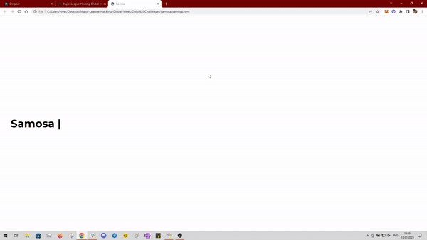 Build an About Page for your favorite food  – screenshot 1