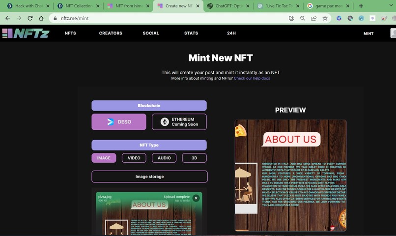 NFT – screenshot 1