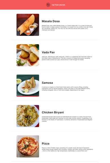 About Food – screenshot 1