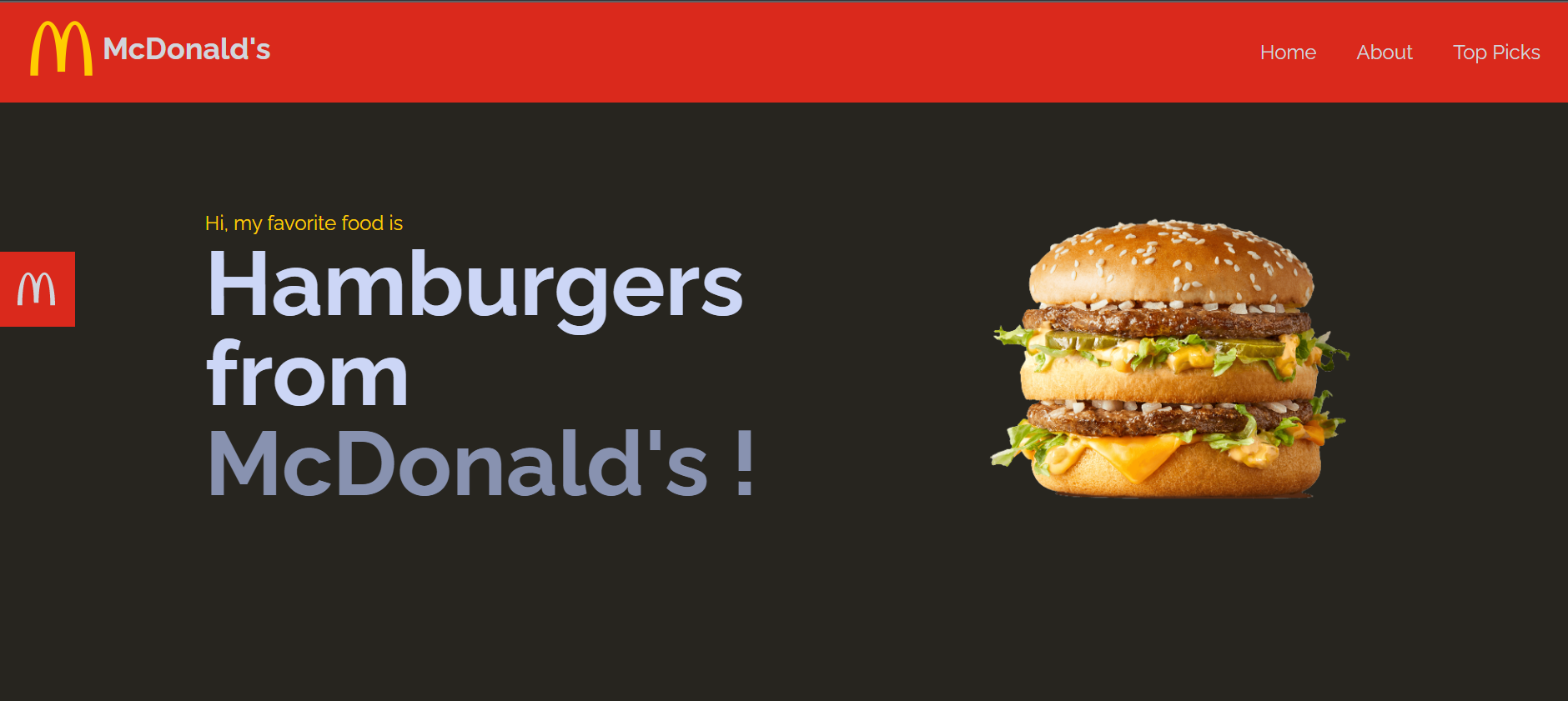 Global Hack week jan 2023 : Favorite food webpage | Devpost