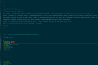 Build an About Page for your favorite food 