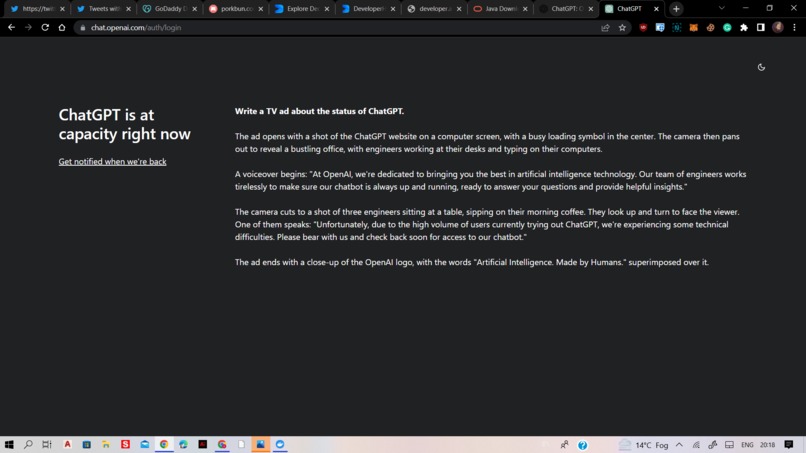Chat GPT – screenshot 1