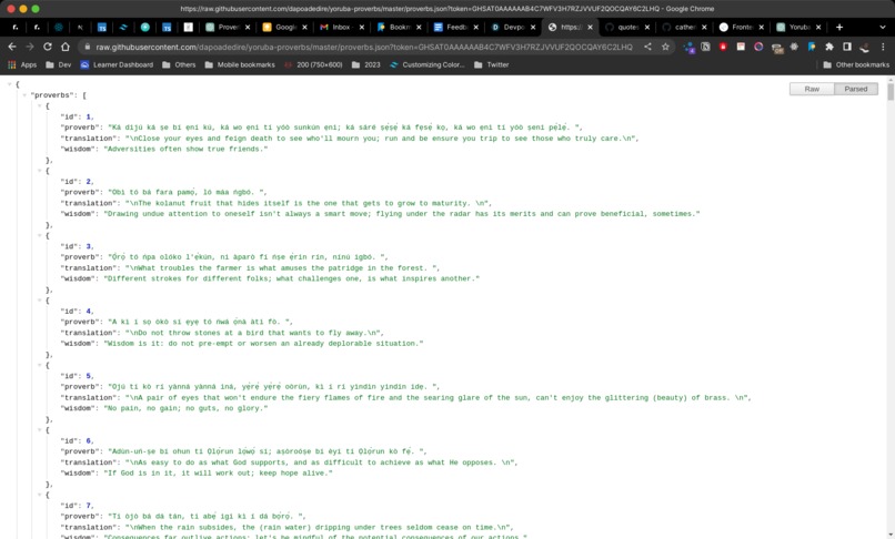 Yoruba Proverb  – screenshot 1