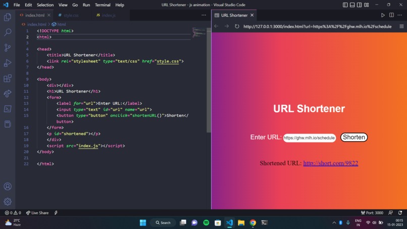 URL Shortener – screenshot 4