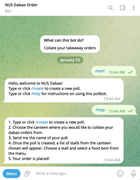 NUS Dabao – screenshot 1