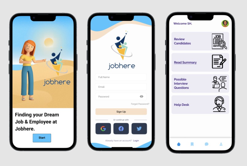 JobHere – screenshot 1