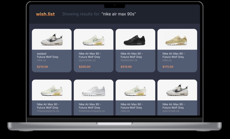 wish.list – screenshot 2
