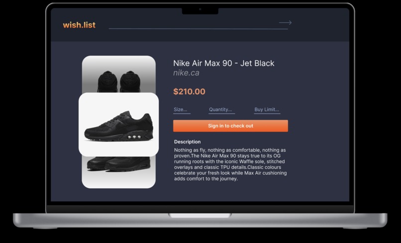 wish.list – screenshot 3