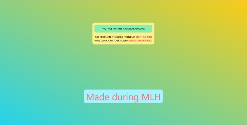 Design a FAQ Page for your Guild – screenshot 1