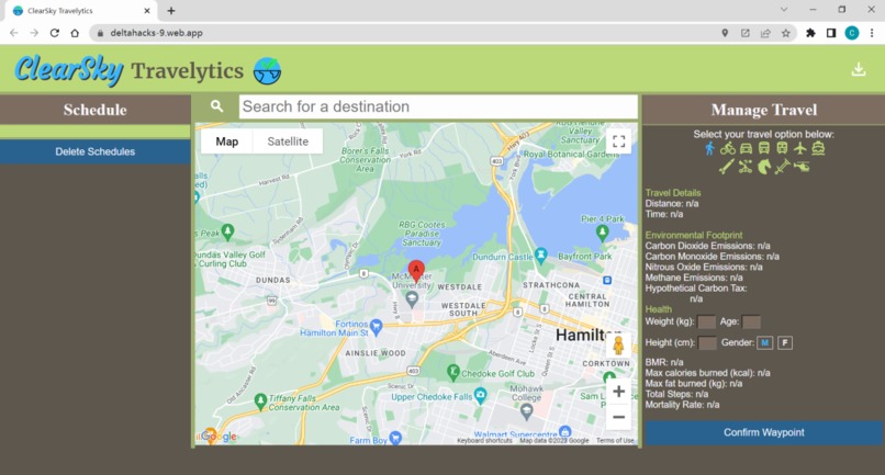 ClearSky Travelytics – screenshot 1