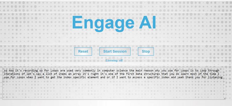 Engage AI – screenshot 2