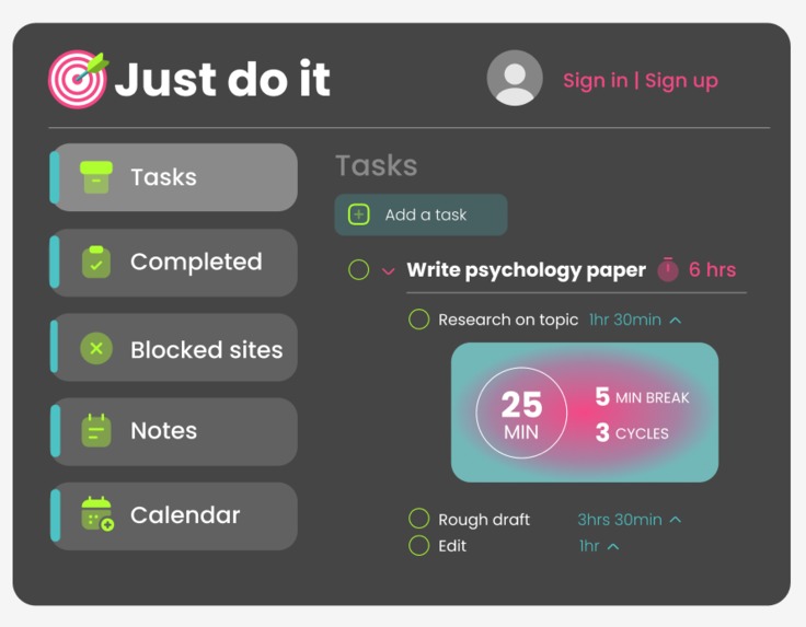 Just Do it  – screenshot 2
