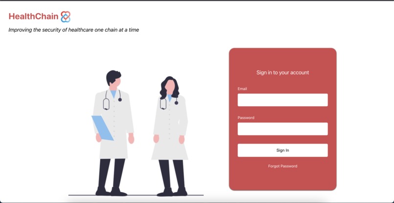 HealthChain – screenshot 2