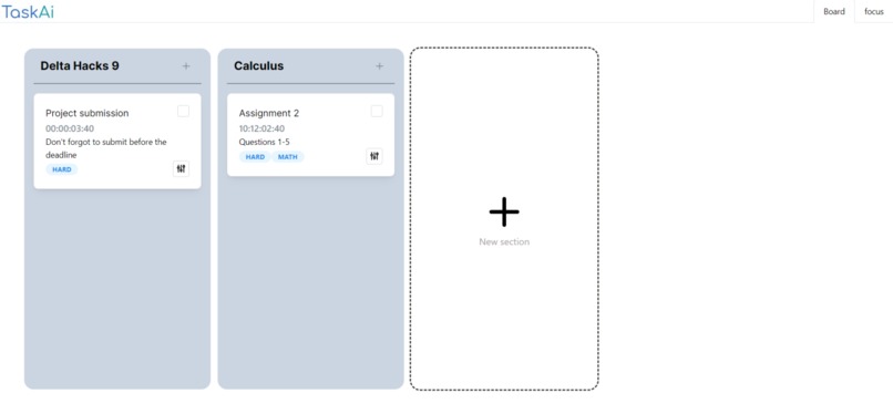 TaskAI – screenshot 2