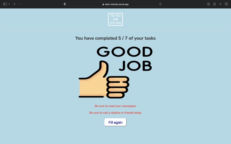 To Do or !To Do – screenshot 2