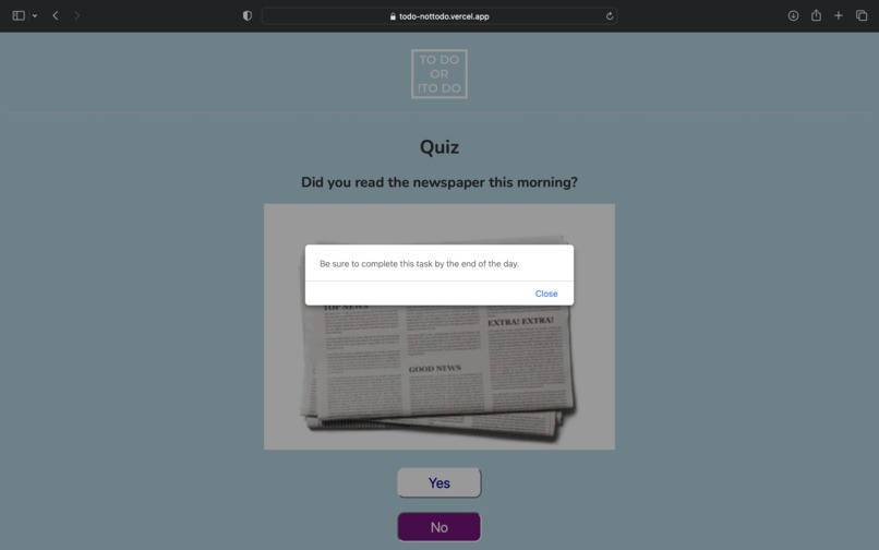 To Do or !To Do – screenshot 3