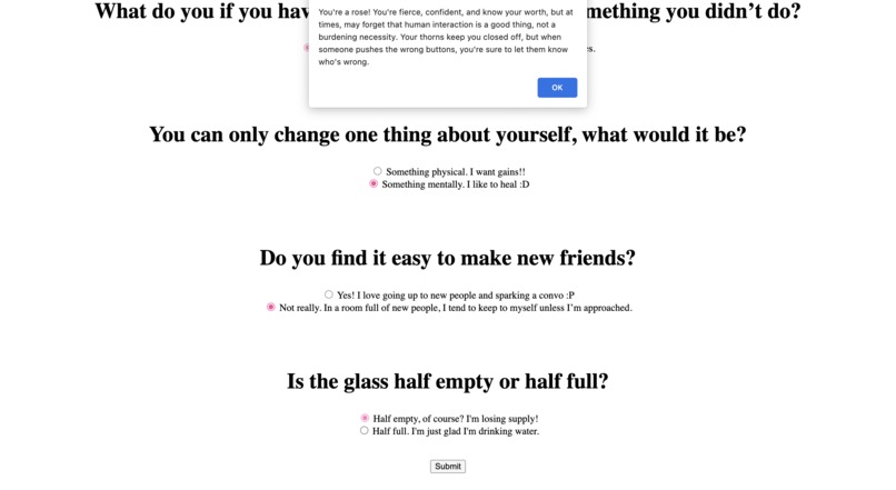 PERSONALITY TEST - What Kind of Rose Are You? – screenshot 3