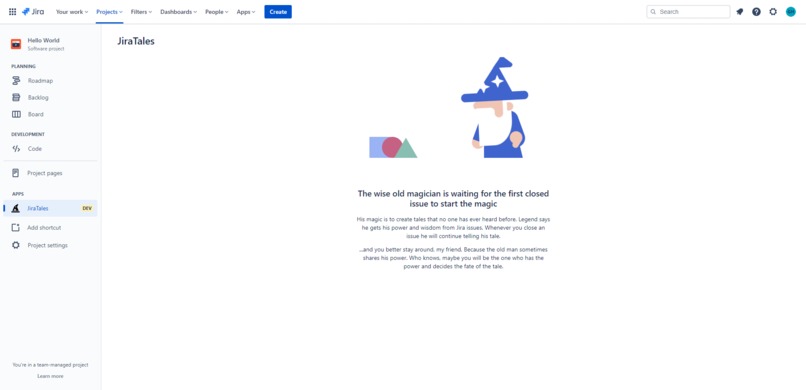 JiraTales – screenshot 1