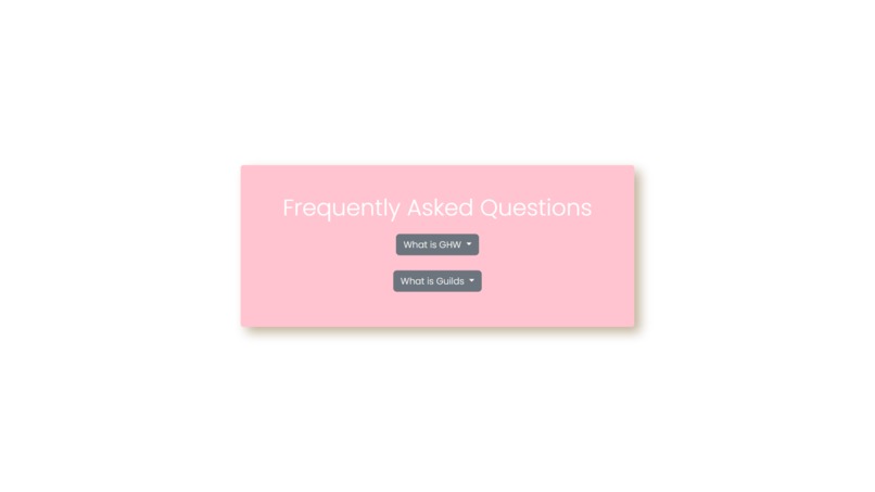 FAQ Page – screenshot 1