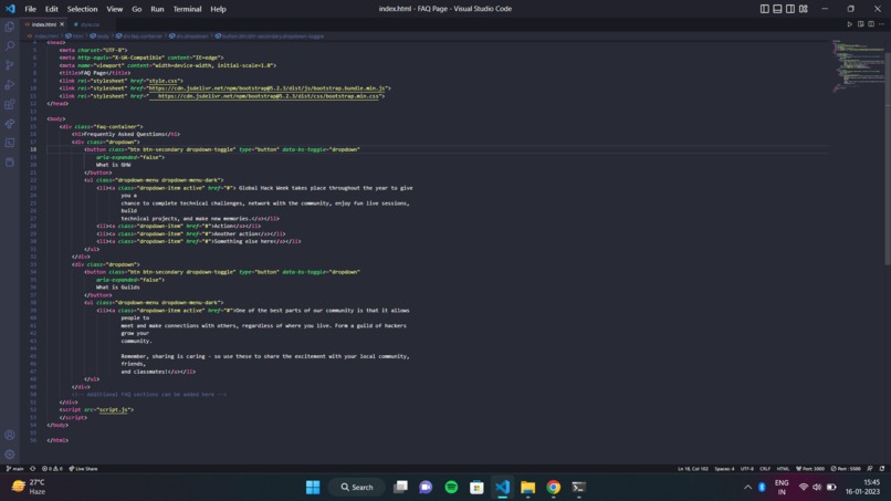 FAQ Page – screenshot 3