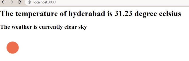 Weather API – screenshot 2