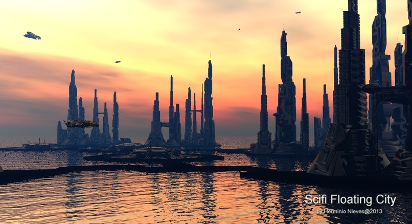 Futuristic City Sky line  – screenshot 1