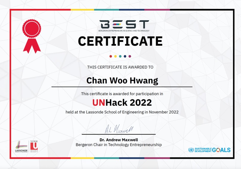 UNHack2022 – screenshot 1