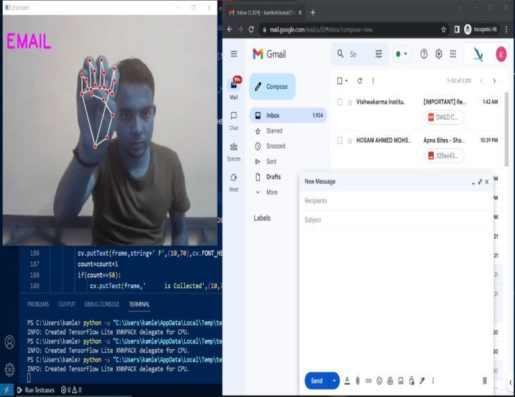 Virtual assistant operating on hand gestures - 196 – screenshot 1