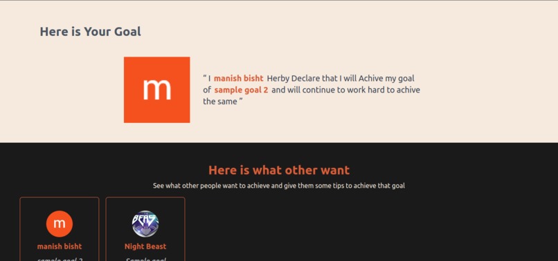 GoalToFit – screenshot 2