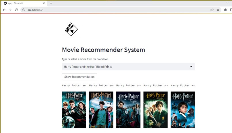Movie Recommender – screenshot 1