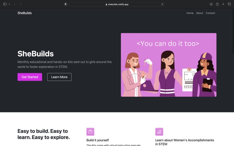 SheBuilds – screenshot 1