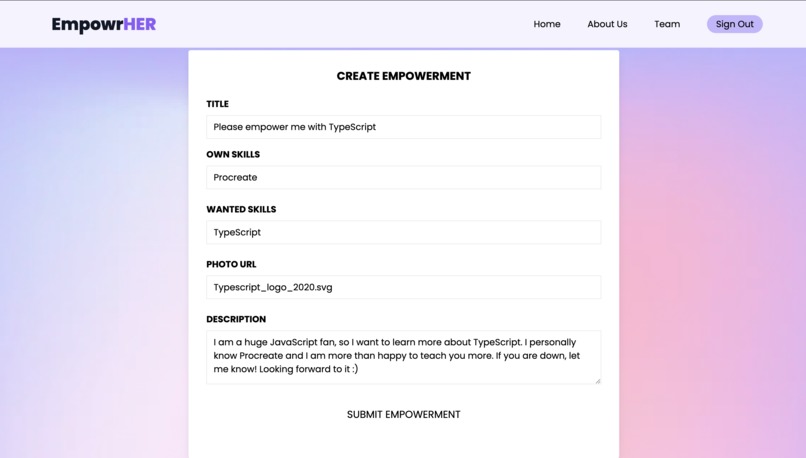 EmpowrHER – screenshot 5