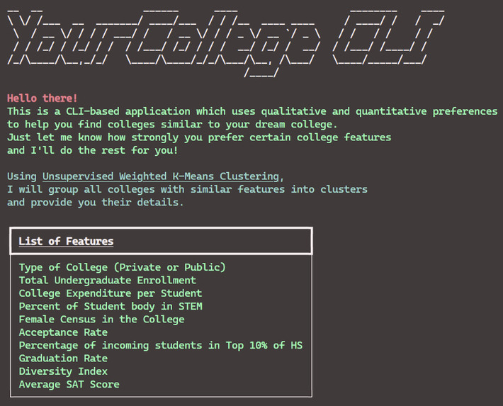 YourCollege CLI – screenshot 5