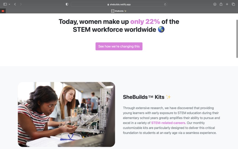 SheBuilds – screenshot 5