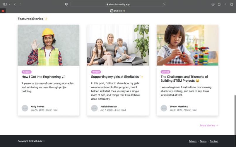 SheBuilds – screenshot 7
