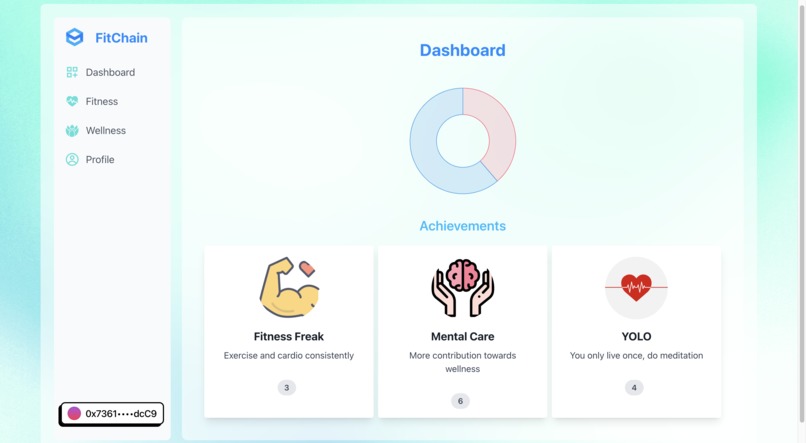 FitChain – screenshot 2
