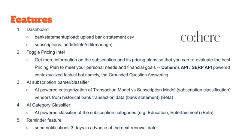 Mindful Subscriptions – screenshot 2