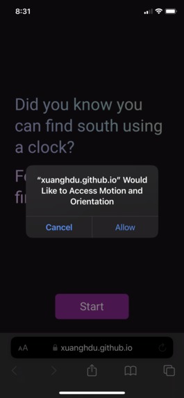 Finding South With A Clock – screenshot 2