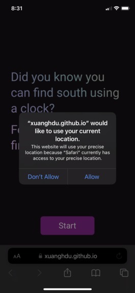 Finding South With A Clock – screenshot 3
