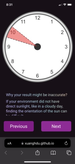 Finding South With A Clock – screenshot 8