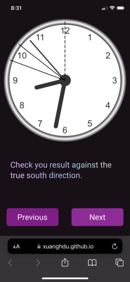 Finding South With A Clock – screenshot 7