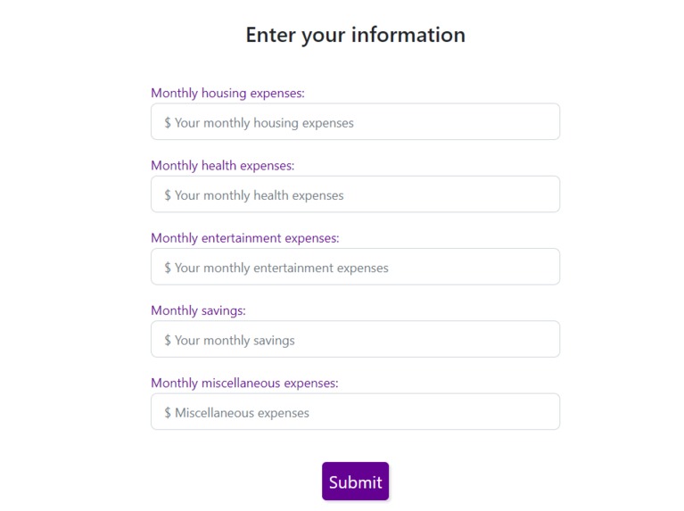 myFirstFinance – screenshot 1