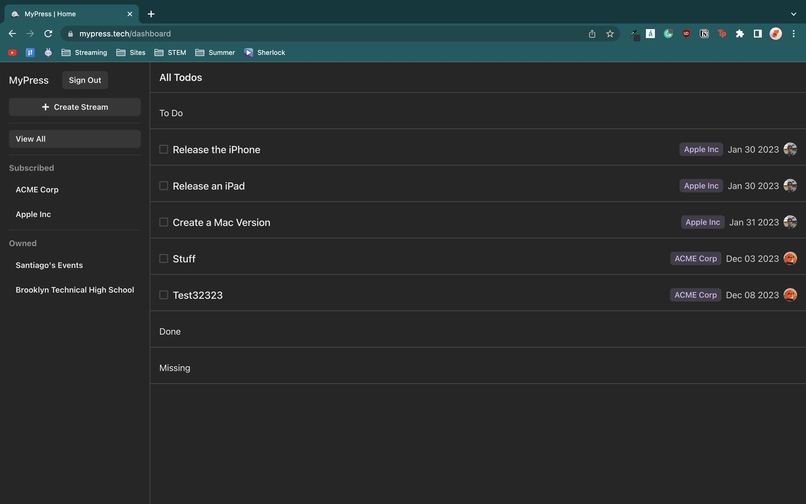 MyPress – screenshot 1
