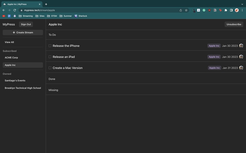 MyPress – screenshot 2