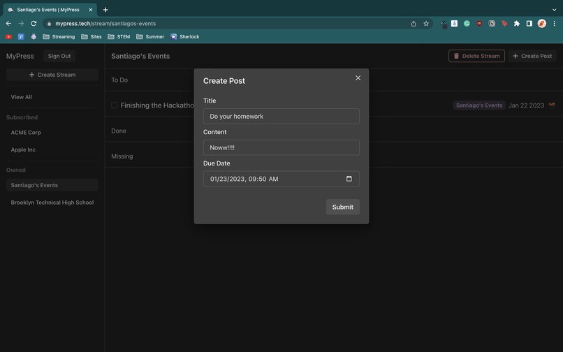 MyPress – screenshot 3