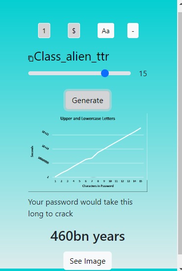 TotallyHumanPasswordGenerator (THPG) – screenshot 1