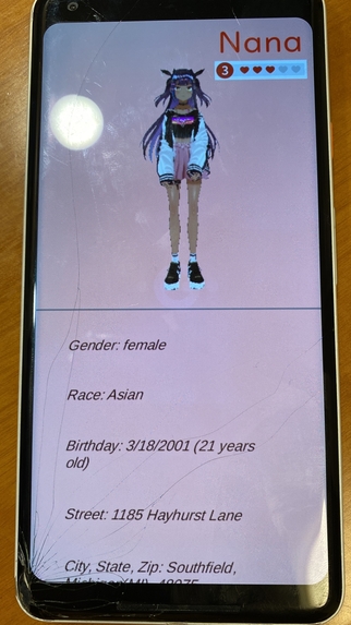 LovAR an AR dating simulator – screenshot 1